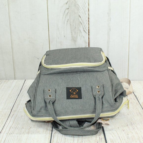 Gimars Gray Breathable Waterproof Multi-Functional Maternity Diaper Backpack Bag - Picture 9 of 11
